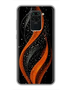 Чехол для Xiaomi Redmi Note 9 с картинкой «Огненная звездная волна»