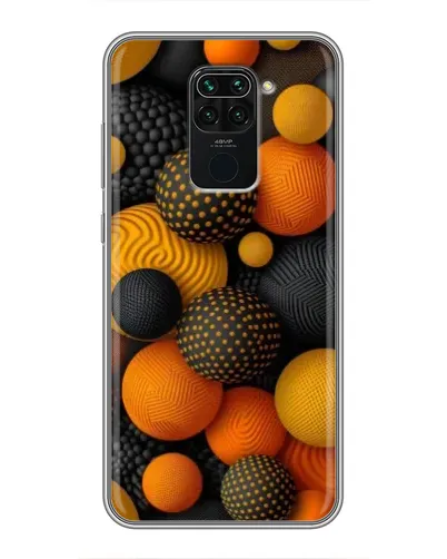 Чехол для Xiaomi Redmi Note 9 с картинкой «Объемные оранжевые сферы» Чехол для Xiaomi Redmi Note 9 с картинкой «Объемные оранжевые сферы»