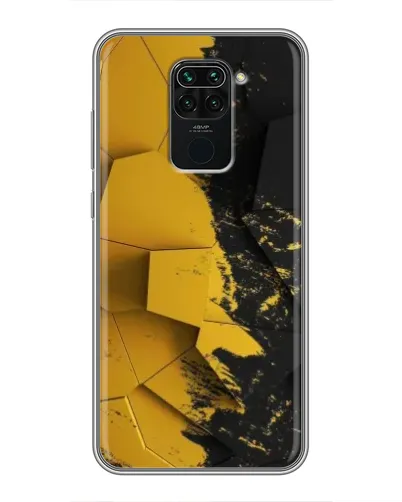 Чехол для Xiaomi Redmi Note 9 с картинкой «Золотые осколки геометрии» Чехол для Xiaomi Redmi Note 9 с картинкой «Золотые осколки геометрии»