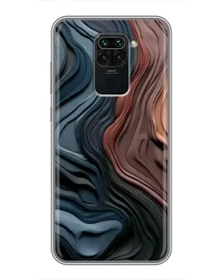 Чехол для Xiaomi Redmi Note 9 с картинкой «Цветные волны каньона»