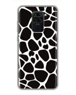 Чехол для Xiaomi Redmi Note 9 с картинкой «Черно-белый жираф»