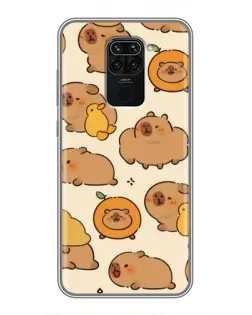 Чехол для Xiaomi Redmi Note 9 с картинкой «Капибары с апельсинами» Чехол для Xiaomi Redmi Note 9 с картинкой «Капибары с апельсинами»
