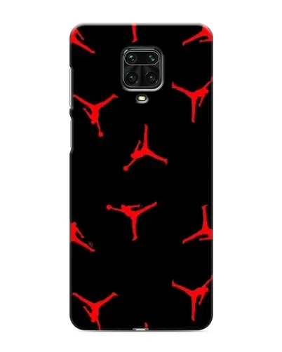 Чохол для Xiaomi Redmi Note 9S з картинкою «Jordan Red Pattern»