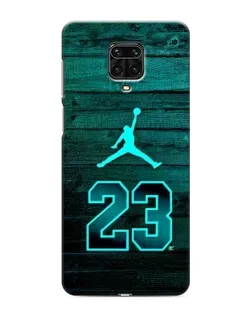 Чохол для Xiaomi Redmi Note 9S з картинкою «Jordan Cyan 23»