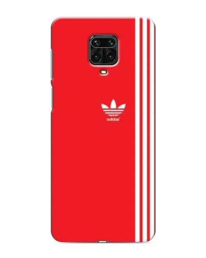 Чохол для Xiaomi Redmi Note 9S з картинкою «Червоний мінімалізм Adidas»