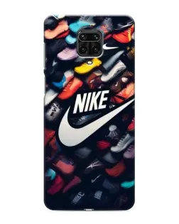 Чехол для Xiaomi Redmi Note 9S с картинкой «Коллекция кроссовок Nike»