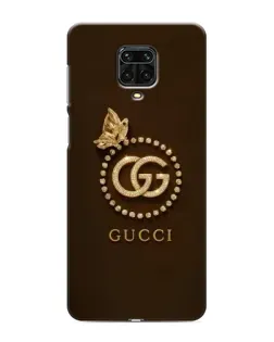 Чохол для Xiaomi Redmi Note 9S з картинкою «Gucci — золотий метелик»