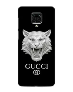 Чехол для Xiaomi Redmi Note 9S с картинкой «Gucci — серебряный лев»