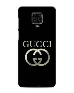 Чехол для Xiaomi Redmi Note 9S с картинкой «Gucci — золото на черном»