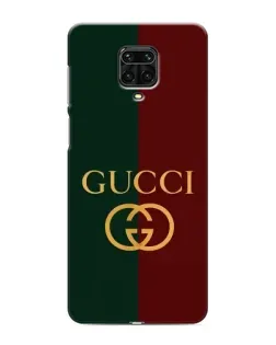Чехол для Xiaomi Redmi Note 9S с картинкой «Gucci — темно-зеленый градиент»