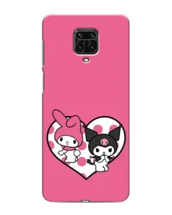 Чехол для Xiaomi Redmi Note 9S с картинкой «Kuromi и My Melody»