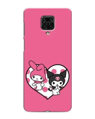 Чехол для Xiaomi Redmi Note 9S с картинкой «Kuromi и My Melody»