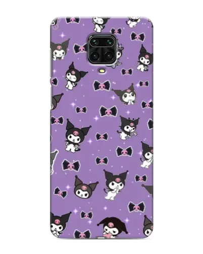 Чехол для Xiaomi Redmi Note 9S с картинкой «Kuromi — паттерн»