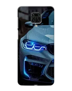 Чехол для Xiaomi Redmi Note 9S с картинкой «Взгляд BMW с синими фарами» Чехол для Xiaomi Redmi Note 9S с картинкой «Взгляд BMW с синими фарами»