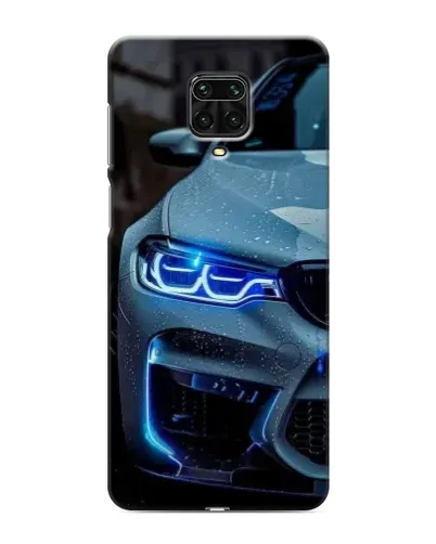 Чехол для Xiaomi Redmi Note 9S с картинкой «Взгляд BMW с синими фарами» Чехол для Xiaomi Redmi Note 9S с картинкой «Взгляд BMW с синими фарами»
