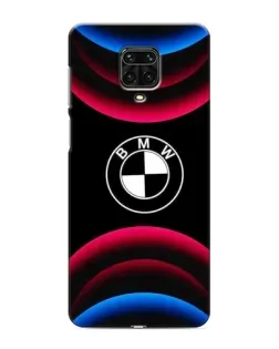 Чехол для Xiaomi Redmi Note 9S с картинкой «Логотип BMW и неоновые дуги» Чехол для Xiaomi Redmi Note 9S с картинкой «Логотип BMW и неоновые дуги»