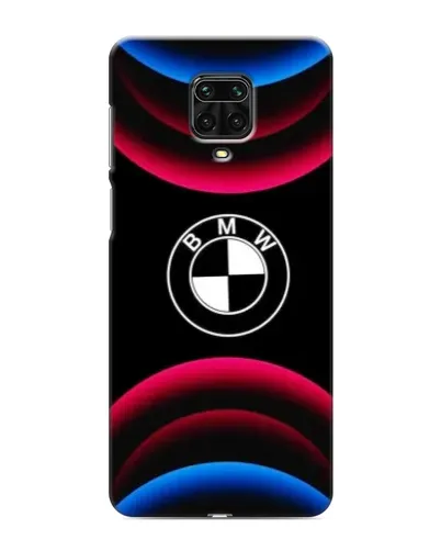 Чехол для Xiaomi Redmi Note 9S с картинкой «Логотип BMW и неоновые дуги» Чехол для Xiaomi Redmi Note 9S с картинкой «Логотип BMW и неоновые дуги»