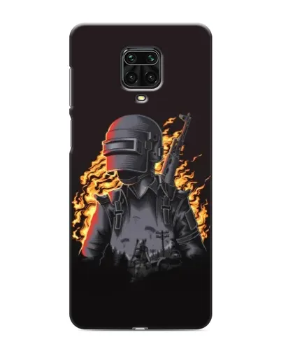 Чохол для Xiaomi Redmi Note 9S з картинкою «PUBG — вогняний силует» Чохол для Xiaomi Redmi Note 9S з картинкою «PUBG — вогняний силует»