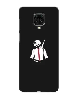 Чохол для Xiaomi Redmi Note 9S з картинкою «PUBG — силует воїна»