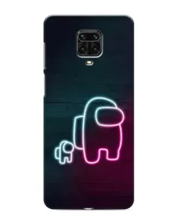 Чохол для Xiaomi Redmi Note 9S з картинкою «Among Us неон-арт»