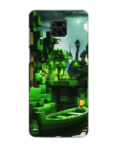 Чохол для Xiaomi Redmi Note 9S з картинкою «Minecraft лісовий пейзаж»