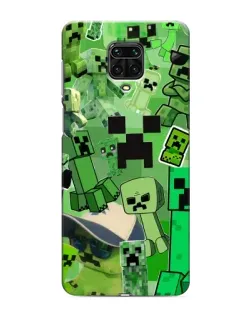 Чохол для Xiaomi Redmi Note 9S з картинкою «Кріпери Minecraft»