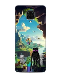 Чохол для Xiaomi Redmi Note 9S з картинкою «Ендермен у лісі»