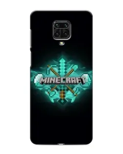 Чохол для Xiaomi Redmi Note 9S з картинкою «Minecraft Diamond лого»