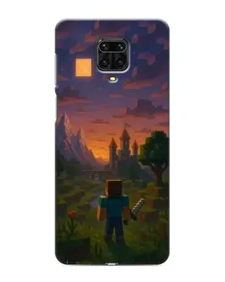 Чохол для Xiaomi Redmi Note 9S з картинкою «Стів біля вежі»