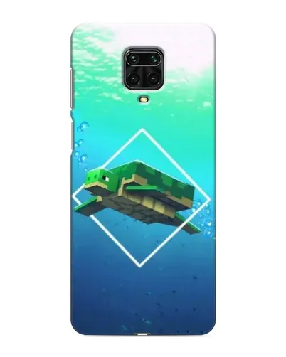 Чохол для Xiaomi Redmi Note 9S з картинкою «Черепаха Minecraft»