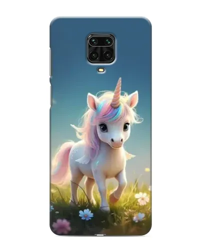 Чохол для Xiaomi Redmi Note 9S з картинкою «Єдиноріг на галявині»