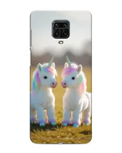 Чохол для Xiaomi Redmi Note 9S з картинкою «Пара єдинорогів»