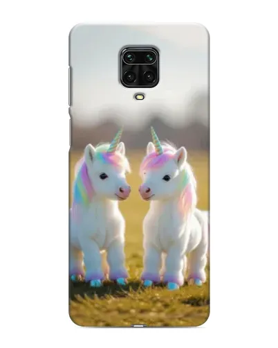 Чохол для Xiaomi Redmi Note 9S з картинкою «Пара єдинорогів»