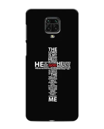 Чохол для Xiaomi Redmi Note 9S з картинкою «Текстовий хрест» Чохол для Xiaomi Redmi Note 9S з картинкою «Текстовий хрест»