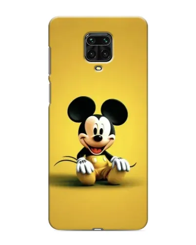 Чохол для Xiaomi Redmi Note 9S з картинкою «Міккі на жовтому»