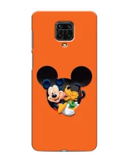 Чехол для Xiaomi Redmi Note 9S с картинкой «Сердце Микки Минни»