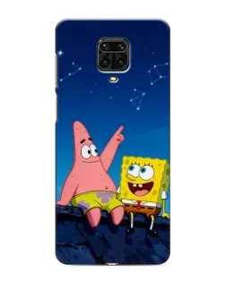 Чохол для Xiaomi Redmi Note 9S з картинкою «Губка Боб та Патрік вночі» Чохол для Xiaomi Redmi Note 9S з картинкою «Губка Боб та Патрік вночі»