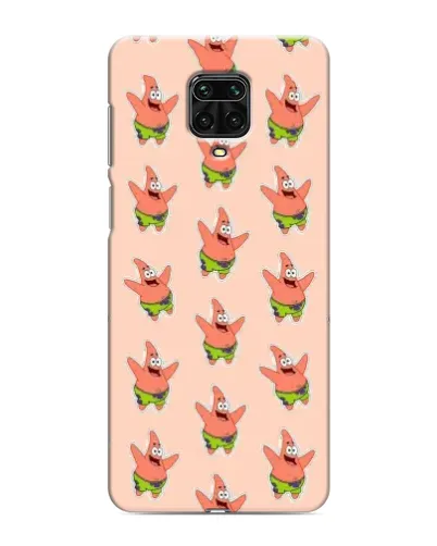 Чохол для Xiaomi Redmi Note 9S з картинкою «Патрік Стар паттерн»