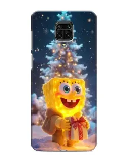 Чохол для Xiaomi Redmi Note 9S з картинкою «Різдвяний Спанч Боб»