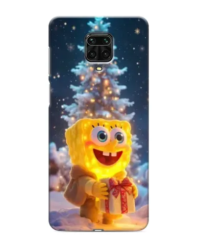 Чохол для Xiaomi Redmi Note 9S з картинкою «Різдвяний Спанч Боб»