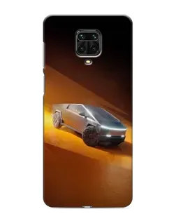 Чехол для Xiaomi Redmi Note 9S с картинкой «Cybertruck в пустыне»