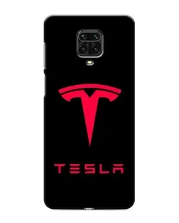 Чехол для Xiaomi Redmi Note 9S с картинкой «Tesla Red Logo»
