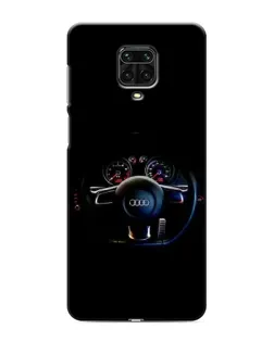 Чехол для Xiaomi Redmi Note 9S с картинкой «Салон Audi — руль»