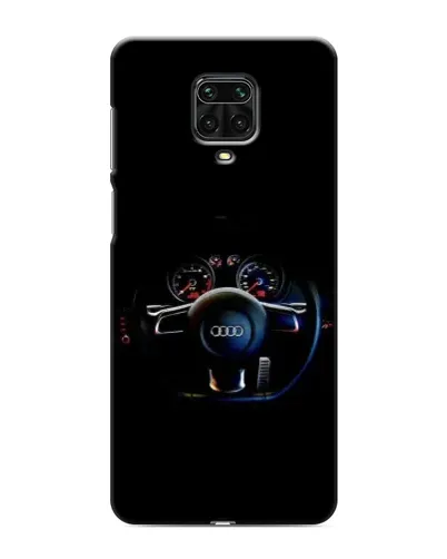 Чехол для Xiaomi Redmi Note 9S с картинкой «Салон Audi — руль»