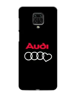 Чехол для Xiaomi Redmi Note 9S с картинкой «Логотип Audi Heart»