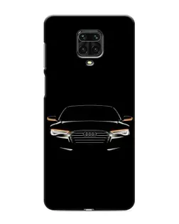 Чехол для Xiaomi Redmi Note 9S с картинкой «Audi — ночной контур»