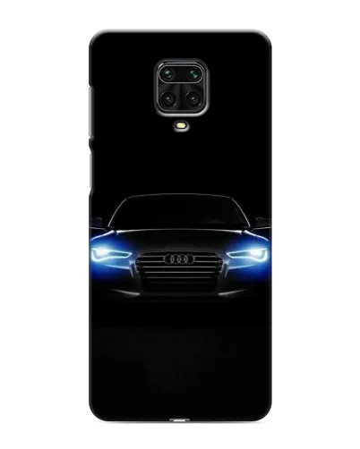 Чехол для Xiaomi Redmi Note 9S с картинкой «Audi в неоне»
