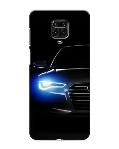 Чехол для Xiaomi Redmi Note 9S с картинкой «Неоновый взгляд Audi»