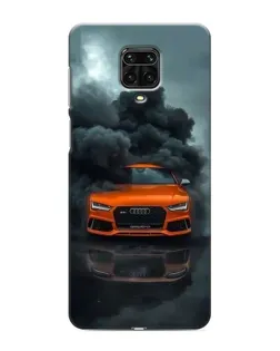 Чехол для Xiaomi Redmi Note 9S с картинкой «Audi в облаках дыма»