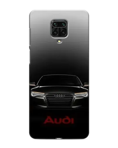 Чехол для Xiaomi Redmi Note 9S с картинкой «Audi — градиентный контур»